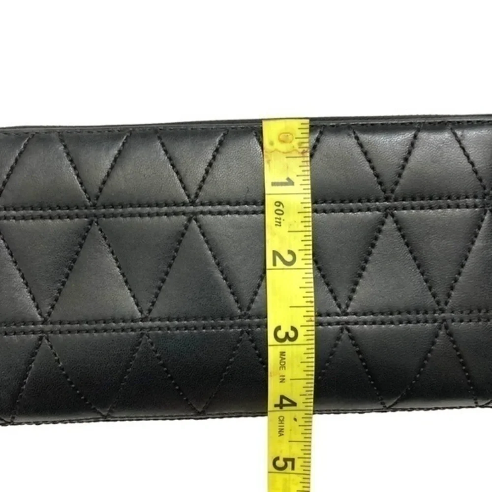 Michael Kors quilted zipper clutch bag